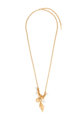 Chloé shell-pendant necklace - Gold