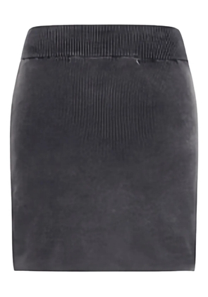 Alexander Wang ribbed logo-embossed skirt - Black