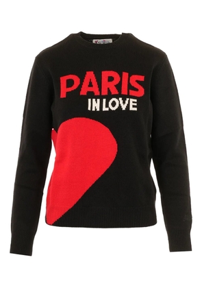 MC2 Saint Barth heart-motif crew-neck sweater - Black