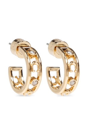 Coach crystal-embellished hoop earrings - Gold