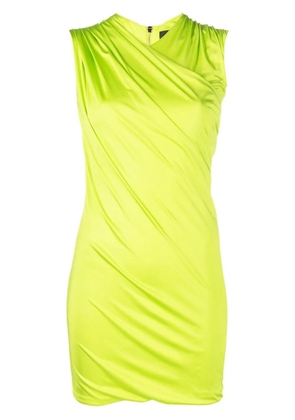 Versace draped-effect minidress - Green