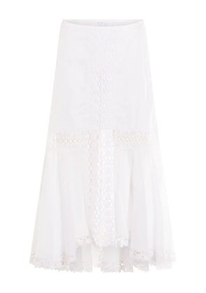 Charo Ruiz Ibiza crochet-panelled skirt - White