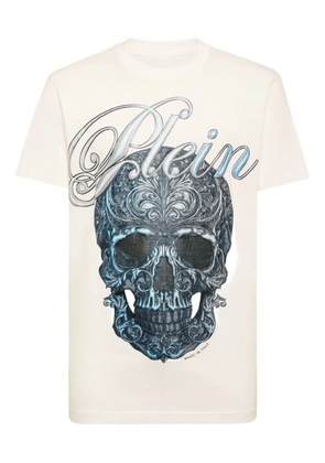 Philipp Plein skull-print cotton T-shirt - Neutrals