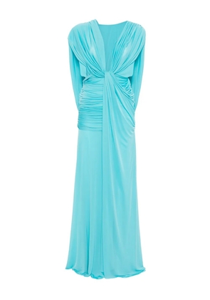 Christopher Esber ripple drape dress - Blue