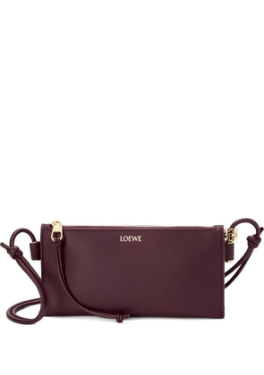LOEWE zip detail shoulder bag - Purple