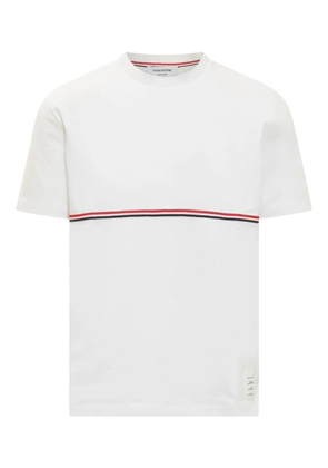 Thom Browne stripe-detail T-shirt - White