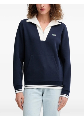 Lacoste heritage tennis quarter-zip sweatshirt - Blue