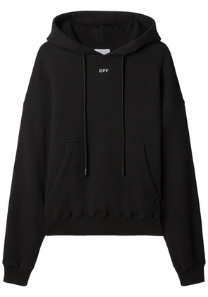 Off-White Off Stamp cotton hoodie - Black