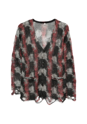 R13 printed boyfriend cardigan - Black