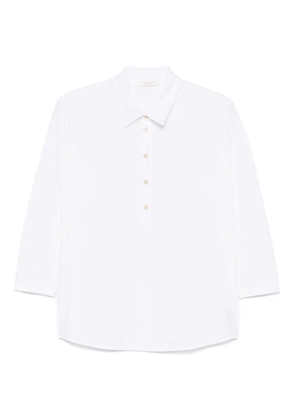 slowear cotton polo top - White