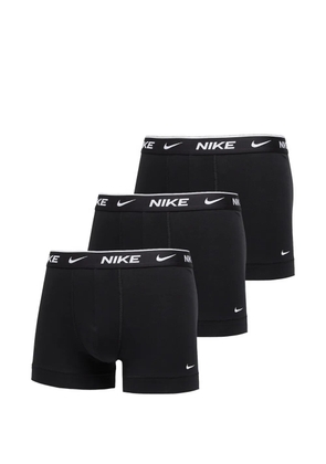 Nike logo-waistband boxers (set of three) - Black