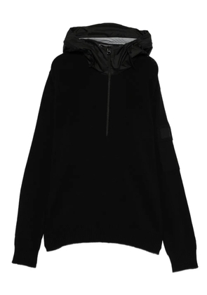 C.P. Company half-zip hooded jumper - Black