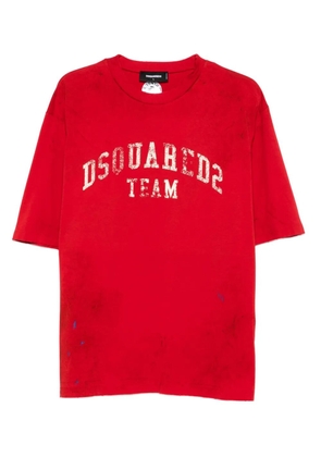 DSQUARED2 distressed logo-print T-shirt