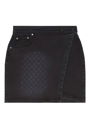 Daily Paper wrap mini skirt - Black