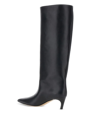 Semicouture pointed-toe knee-high boots - Black