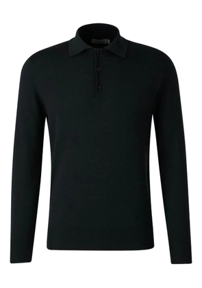Canali polo-neck long-sleeve sweater - Black