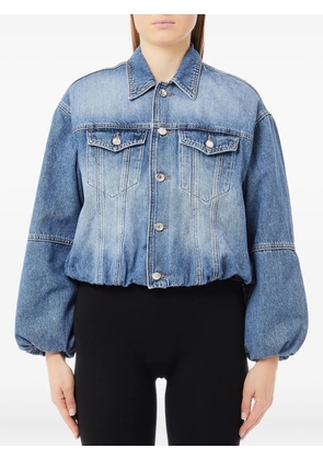 LIU JO balloon-sleeve denim jacket - Blue