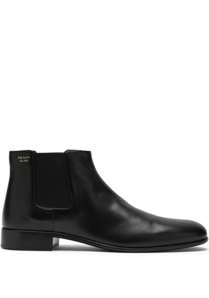 Prada pull-tab chelsea boots - Black