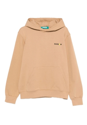 BARROW logo-print kangaroo-pocket hoodie - Brown
