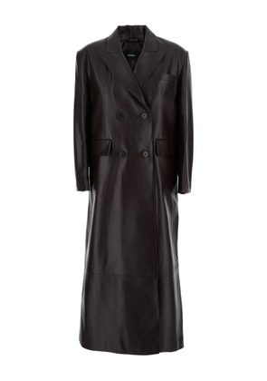 Arma double-breasted flap-pockets coat - Brown