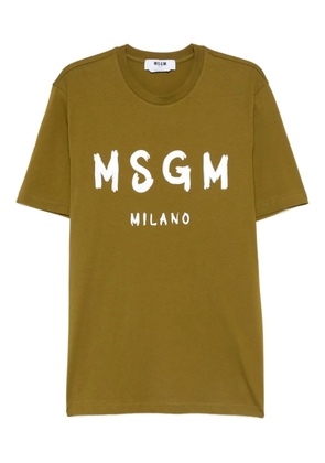 MSGM logo-print T-shirt - Green