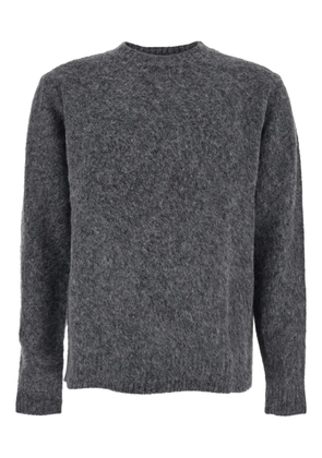COOR ribbed-trims crew-neck sweater - Grey