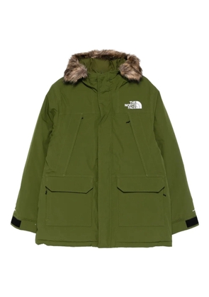 The North Face faux-fur hooded jacket - Green