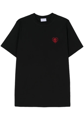 Family First embroidered-logo cotton T-shirt - Black