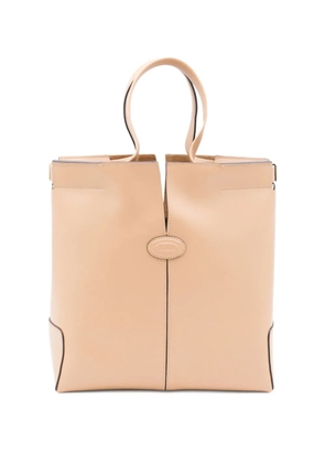 Tod's small top-handle leather tote bag - Neutrals