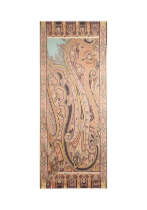 ETRO paisley-print silk scarf - Neutrals