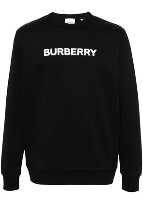 Burberry logo-print cotton sweatshirt - Black