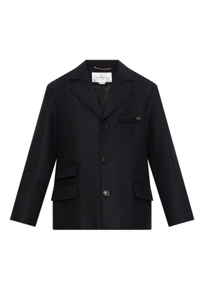 Victoria Beckham raw-cut blazer - Black