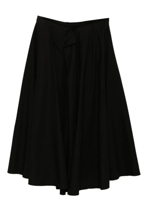 Yohji Yamamoto twill reversible skirt - Black