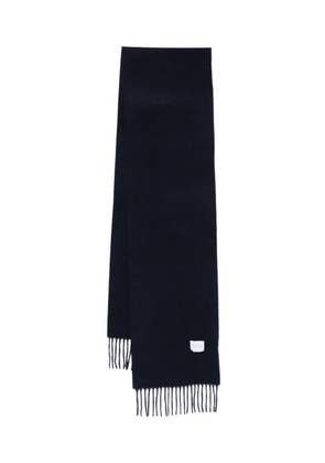 Sunspel cashmere fringed scarf - Blue