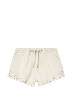 MARANT ÉTOILE Balyme eyelet drawstring shorts - Neutrals