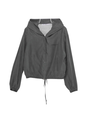 Alexander Wang buttoned oversized jacket - Grey