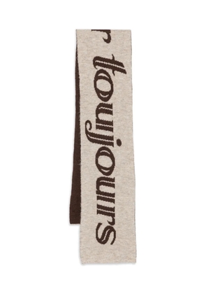 CARNE BOLLENTE logo-print scarf - Neutrals