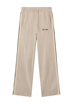 Palm Angels logo-detail knit track pants - Neutrals
