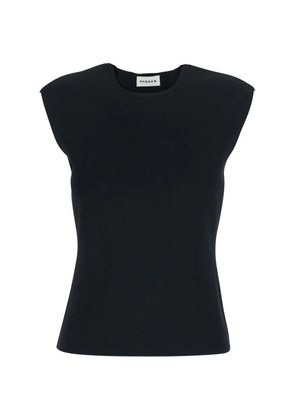 P.A.R.O.S.H. shoulder-pads T-shirt - Black