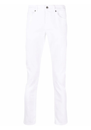 DONDUP cropped slim-cut jeans - White