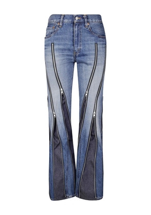 Junya Watanabe zip-detail jeans - Blue