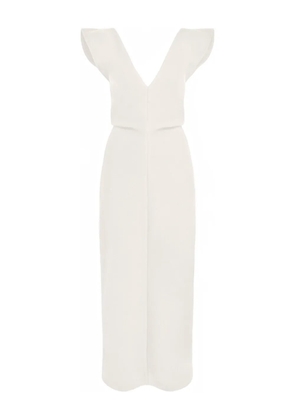 Proenza Schouler Mariam V-neck midi dress - White