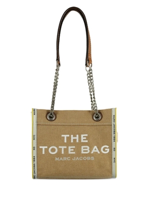 Marc Jacobs The Small denim chain tote bag - Neutrals