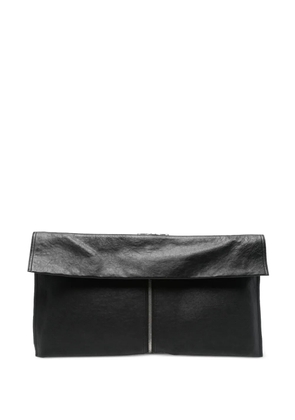 Alexander Wang double-zip leather clutch - Black