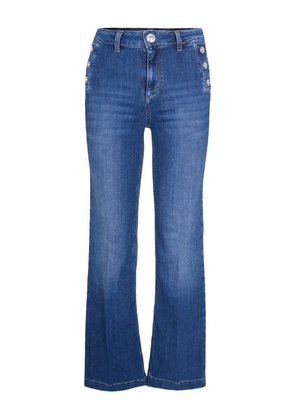 LIU JO button-detail jeans - Blue