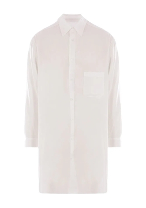 Yohji Yamamoto semi-sheer shirt - White