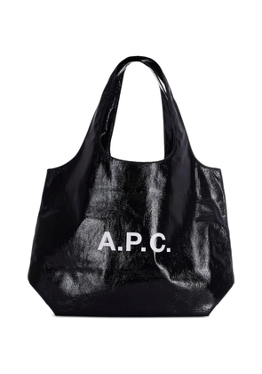 A.P.C. small Ninon logo-print tote bag - Black