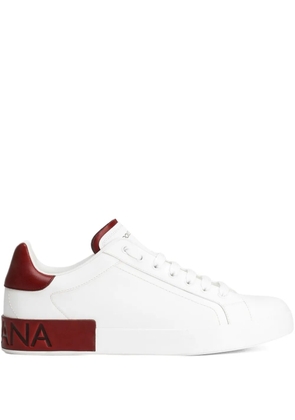 Dolce & Gabbana Portofino logo-debossed sneakers - White
