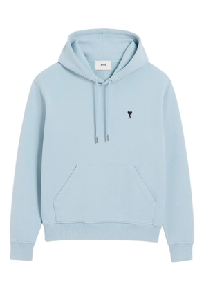 AMI Paris Ami de Coeur logo-embroidered hoodie - Blue