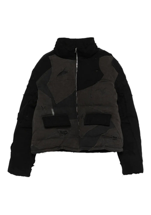 Who Decides War patchwork pocket jacket - Black